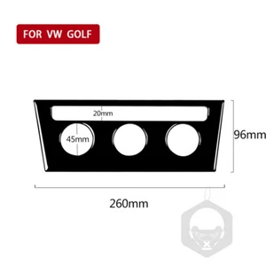 Piano Black Console AC Climate Contral Panel Cover Trim For VW Golf 7 MK7 13-17 - Picture 1 of 7