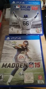 Madden NFL 15 & MLB The Show 15 (Sony PlayStation 4, 2014) 2 Disc Lot - Bild 1 von 3