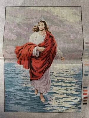 Printed needlepoint Jesus Walking On Water Canvas Only 45x60 Cm Temeljkovic - Image 1 of 4