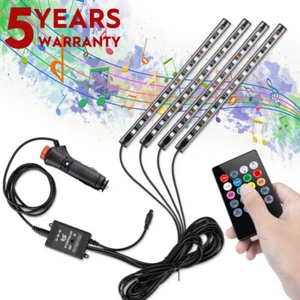 Color RGB Motorcycle ATV 48LED Neon Under Glow Accent Light Strip Music Control - Picture 1 of 16