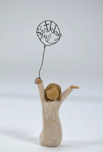 Willow Tree Birthday Girl Figurine Sculpture Susan Lordi Demdaco 2005 3.25" - Picture 1 of 6