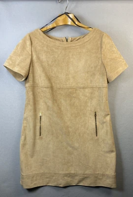 Phoebe Couture Faux Suede Dress Womens Size 14 Stunning Classy Pocahontas Party - Image 1 of 4