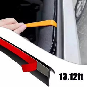V-shape Car Door Side Window Trim Edge Moulding Weatherstrip Seal Rubber Strip - Picture 1 of 12