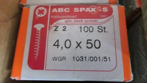 Marken Holzschrauben halbrundkopf verzinkt 4x50mm 100Stück / Aktion - Bild 1 von 1