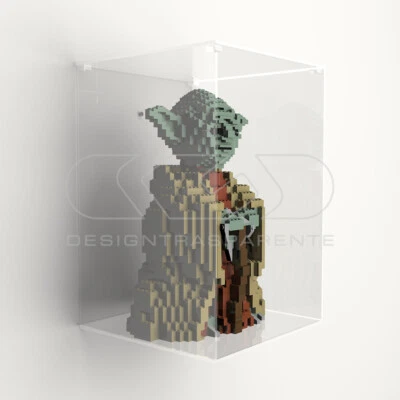 Teca da parete cm 25 in plexiglass trasparente per Lego e modellismo - Immagine 1 di 4