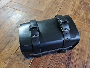 Bmw r 80 g/s bauletto cuoio nero porta attrezzi - Picture 1 of 4