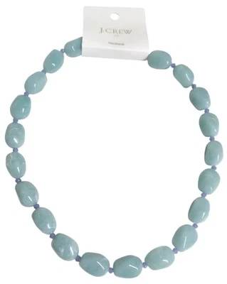 Collar J.Crew Factory Cuentas Grueso Hilo Azul Océano Multi Latón CK639 NUEVO CON ETIQUETAS Foto 1 de 4