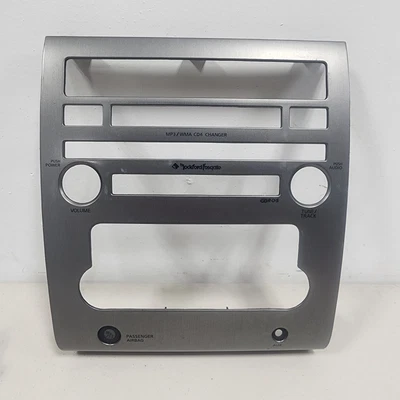 2008-2012 Nissan Titan GRAY Center Dash Radio Climate Control Trim Bezel Panel - Image 1 of 4