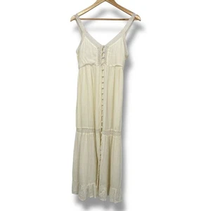 Neu mit Etikett O'Neill Shelby Spitzen-Maxikleid im Winter weiß creme Spitze Stufenkleid XS - Bild 1 von 14