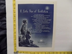 1942 PRINT AD ROLEX UHRMACHERMEISTER STAR OF BETHLEHEM WWII - Bild 1 von 1