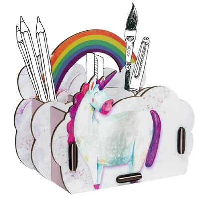 Werkhaus - Stiftebox "Einhorn" Stiftehalter Stifteköcher für Kinder WE2062 - Bild 1 von 4