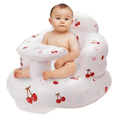 "Asiento de bebé inflable para bebés niños pequeños silla de piso sentado bomba inflable... Foto 1 de 4