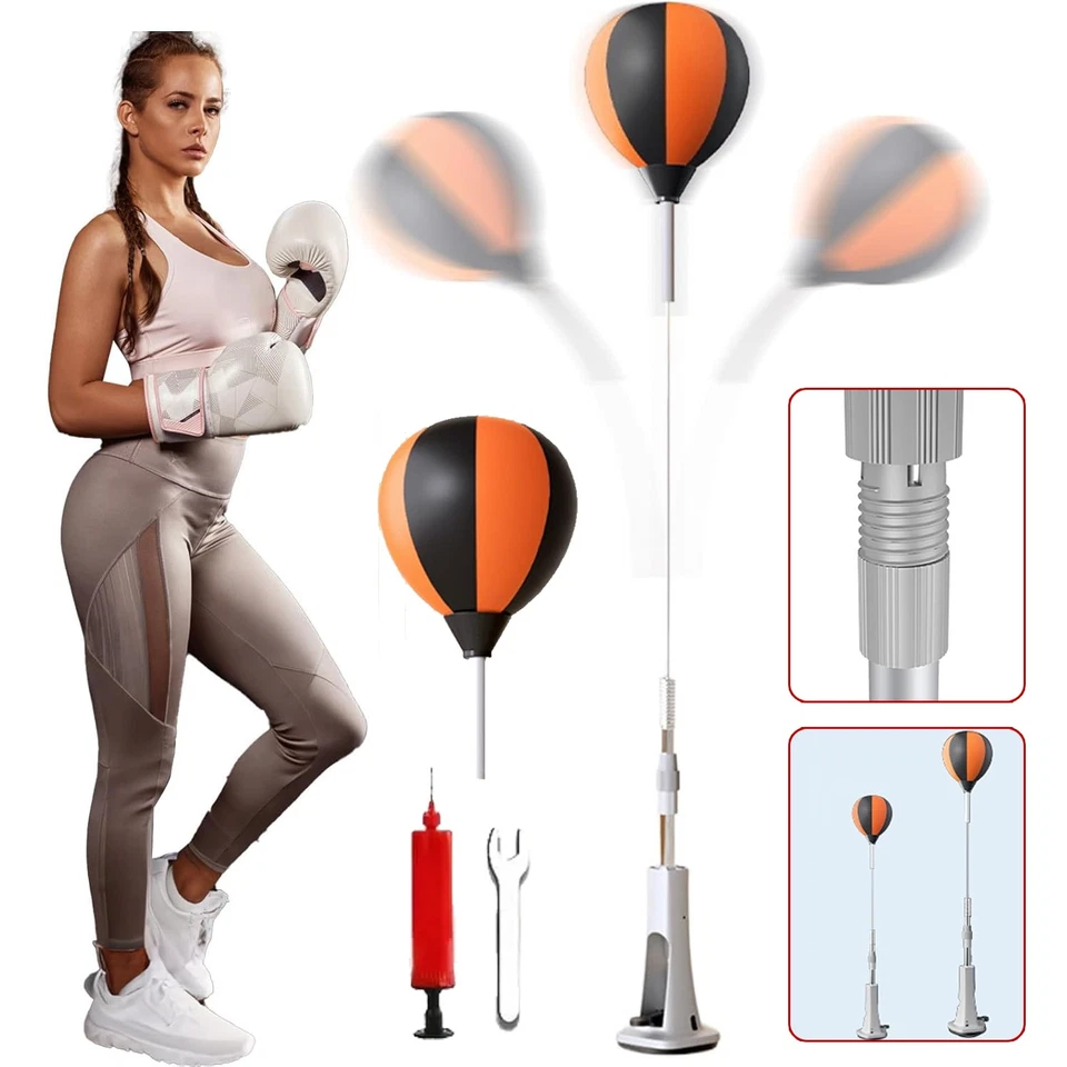 MARKENLOS Reflexball Boxen Boxsack Box-Reaktionsball Federnder Boxsack für Reflex-Training