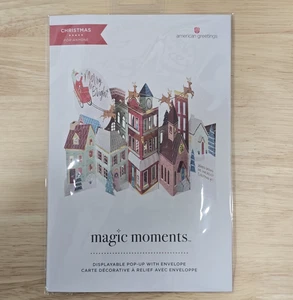 american greetings Magic Moments Santa's Sleigh Display Pop-Up Christmas Card - Picture 1 of 4
