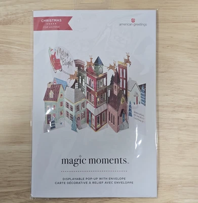 american greetings Magic Moments Santa's Sleigh Display Pop-Up Christmas Card - Image 1 of 4