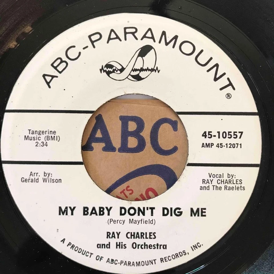 RAY CHARLES My Baby Don't Dig Me / Something's Wrong ABC DJ PROMO M- - Imagem 1 de 1