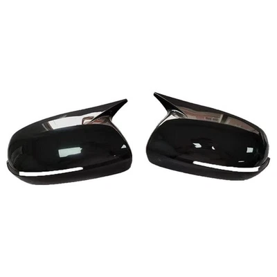 For 2010~2013 Kia K3 Forte Glossy Black OX Horn Side Rearview Mirror Cover Cap Foto 1 de 4