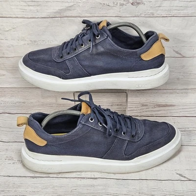Zapatos de rally Cole Haan GrandPro para hombre 10M azul lona zapatillas cómodas Foto 1 de 4