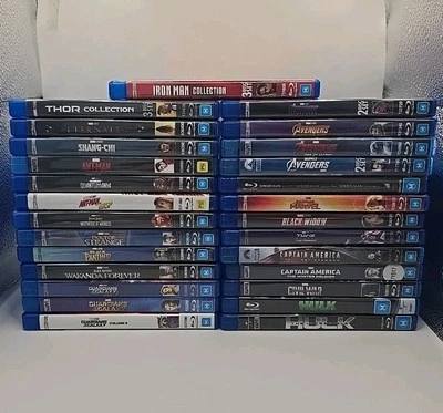 Marvel Cinematic Universe 32 Movie Blu-ray Bundle - Region B Australian Releases - image 1 of 3