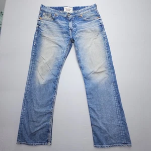 Big Star Buckle BKE Voyager Straight Jeans Mens 38 L Western Embroidered Pockets - Picture 1 of 15