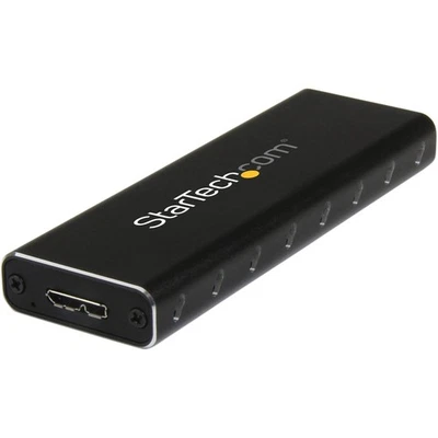 StarTech.com M.2 SSD Aluminum Enclosure to USB 3.0 (5Gbps) with UASP - Black - M - Image 1 of 4