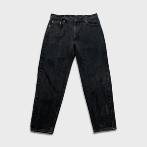 Pantalones de mezclilla vintage Levi's 550 para hombre 34x30 negros EE. UU. calce relajado pierna cónica años 90 - Imagen 1 de 11
