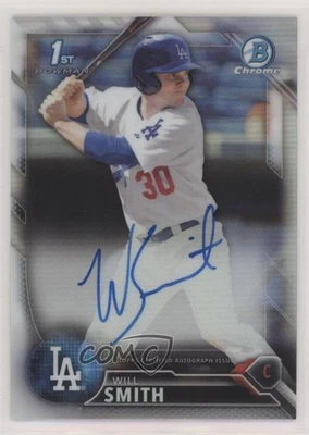 2016 Bowman Draft Chrome Draft Pick Auto Refractor /499 Will Smith #CDA-WS Auto - Image 1 of 2