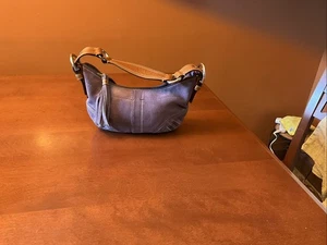 COACH Lavender Suede Small Hobo Style 8A14 - Picture 1 of 5