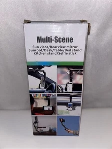 360° Adjustable Phone Holder Car/Sun Visor Multifunction Mount 0196 - Picture 1 of 4