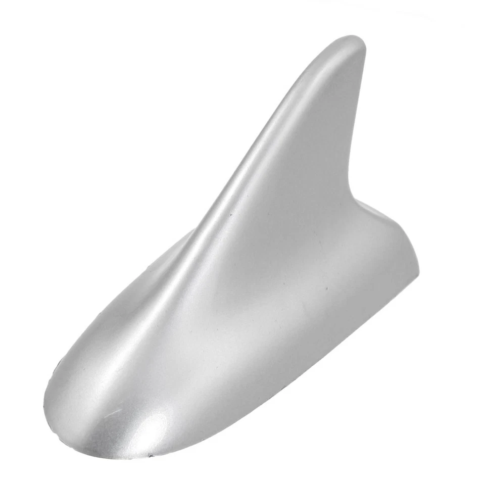 Argento tonalità Pinna Di Squalo Design Adesivi Antenna per Veicolo Auto Auto - Immagine 1 di 1
