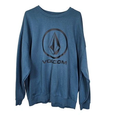 Volcom Roundabout Sweatshirt Men's XXL Blue Black Casual Athleisure Outdoors - Image 1 of 4