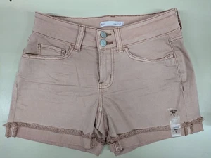 Damen SOL rosa Jeansshorts Größe 5 Junior abgeschnitten niedriger Bund NEU - Bild 1 von 5