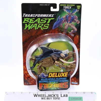 Torca 100% Complete Transformers Beast Wars 1998 Hasbro Action Figure MOSC - Image 1 of 4