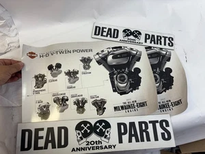 Harley M8 EVO Panhead Motor Engine Sammler Poster Paar 17"x11" - Bild 1 von 3