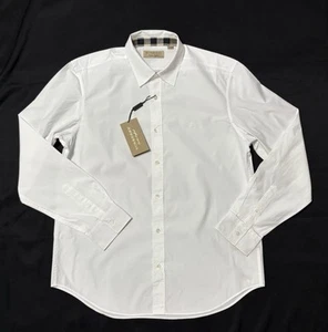 Camisa BURBERRY Clásica Blanca Grande L Nueva Con Etiquetas - Imagen 1 de 23