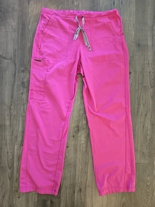 Wonderwinks Hp Scrub Pants PINK Sz Large Poly/Spandex #5212 Drawstring/Elastic - Picture 1 of 10