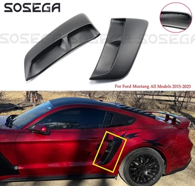 Panel de guardabarros trasero negro mate para Ford Mustang 15-2023 V3 carrocería lateral cucharas acampanadas Foto 1 de 4