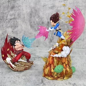 Anime Dragon Ball Z Son Goku vs Vegeta Kamehameha 2-teilig Beleuchtungsfigur Spielzeug Statue - Bild 1 von 7