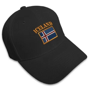 Baseball Cap Iceland Flag Embroidery Acrylic Dad Hats for Men & Women 1 Size - Picture 1 of 41