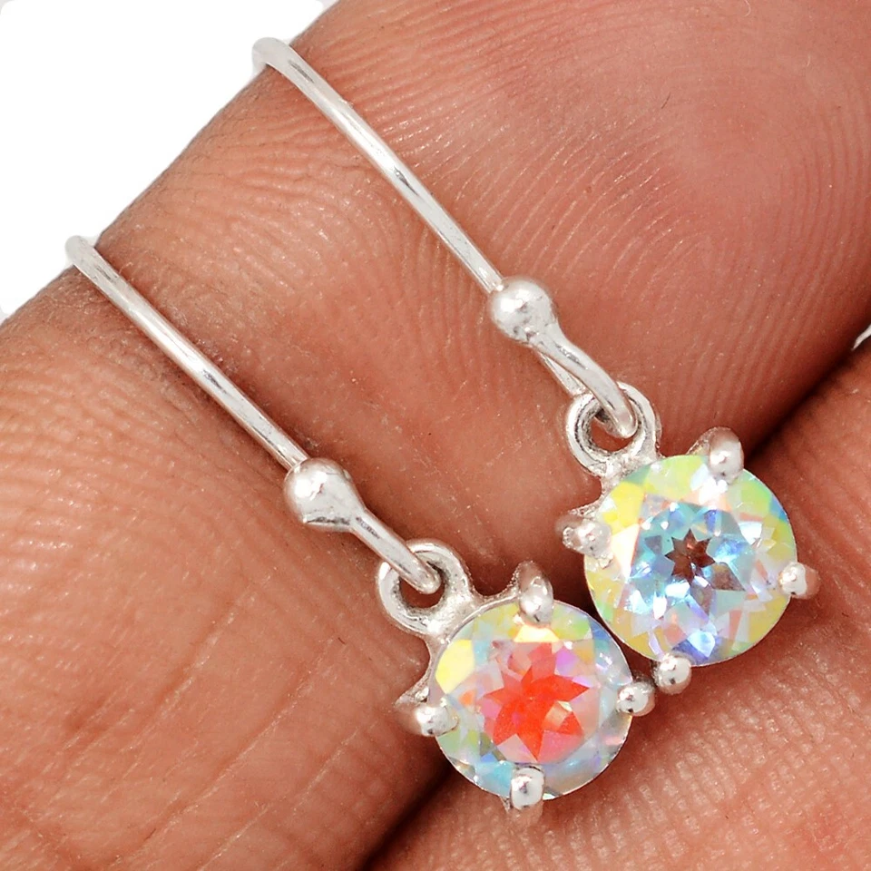 Pendientes Joyería Topacio Místico Mercurio Tratado Plata de Ley 925 CE47743 Foto 1 de 1