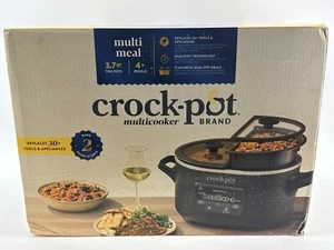 Crock-Pot MultiMeal Duo Slow Cooker Multicooker 3.7QT Programmable Bake Function - Picture 1 of 5
