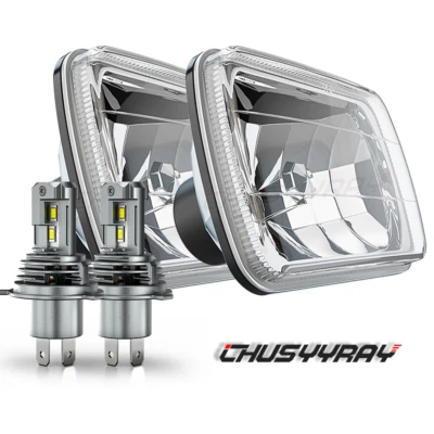Par de faros LED 7x6" para Chevy C1500 C2500 C3500 K1500 K2500 K3500 1988-1999 Foto 1 de 4
