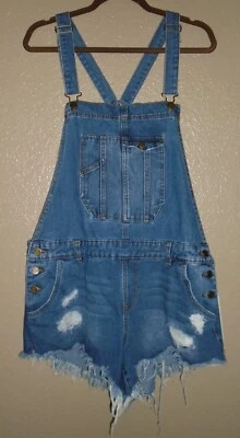 GB Pantalones Cortos Azul Denim Destruido Deshilachado Algodón Nuevo con Etiquetas $49 Foto 1 de 4