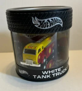 Hot Wheels WHITE TANK TRUCK GAS SHELL OIL CAN "CHASE" #2866/7000 LIMITED EDITION - Picture 1 of 14