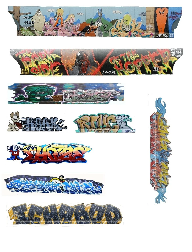 HO Scale Hopper Car Graffiti - Image 1 of 1