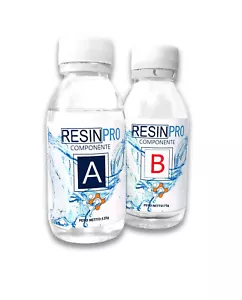 RESINA EPOSSIDICA LIQUIDISSIMA TRASPARENTE 320GR A+B PER DIY, BIJOUX e FAI-DA-TE - Imagen 1 de 11