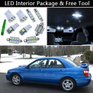 For Subaru Impreza WRX 2004-18 Xenon White LED Interior kit White License Light