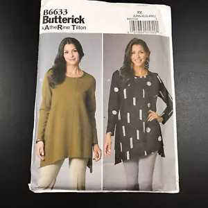 Butterick B6633 Katherine Tilton Misses Loose Fitting Pullover Tunic UC L-XL-XXL - Picture 1 of 6