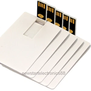Lote de 5 tarjetas de visita USB tarjeta de crédito banco con forma de tarjeta unidad flash memoria stick - Imagen 1 de 14