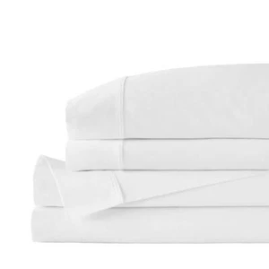 Home Decorators Sheet Sets Queen Organic Cotton Machine Washable White 4-Piece - Picture 1 of 5